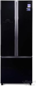 Hitachi R-WB480PND2 GBK Refrigerator - 456 Liters Bottom freezer with side by side doors